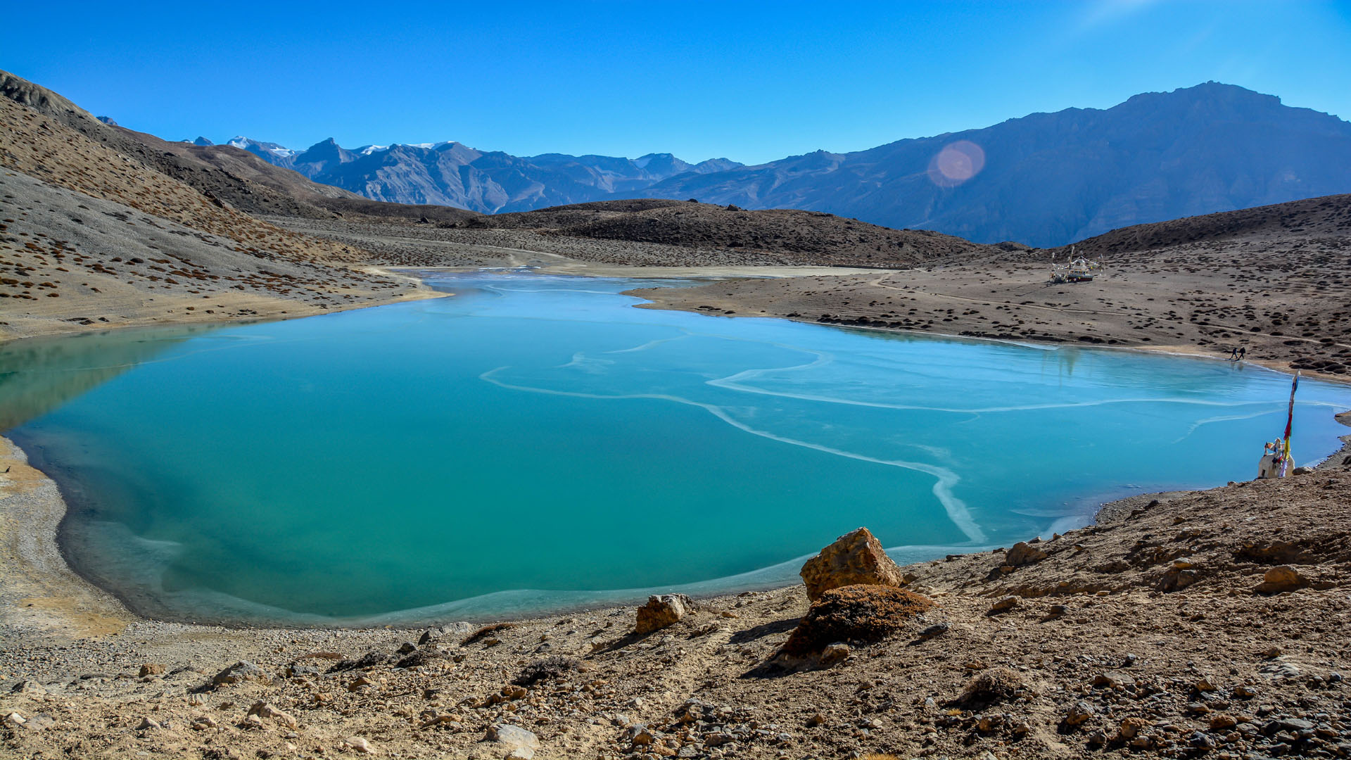 DHANKAR LAKE IN SPITI VALLEY