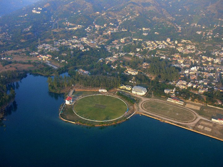 AERIAL VIEW OF LUHNU CRICKET GROUND, BILASPUR