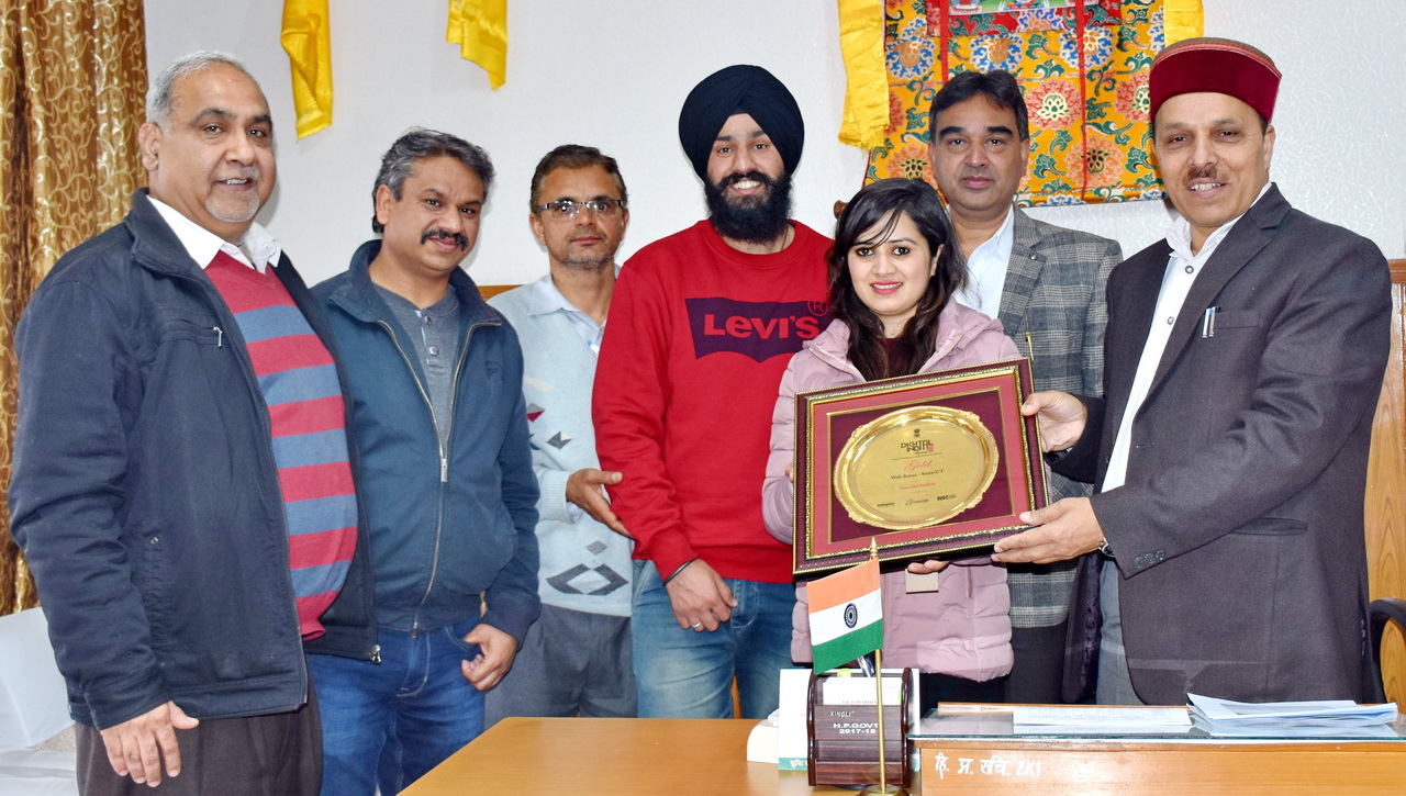 SwachhtaAbhiyan  Award for NIC Himachal Pradesh