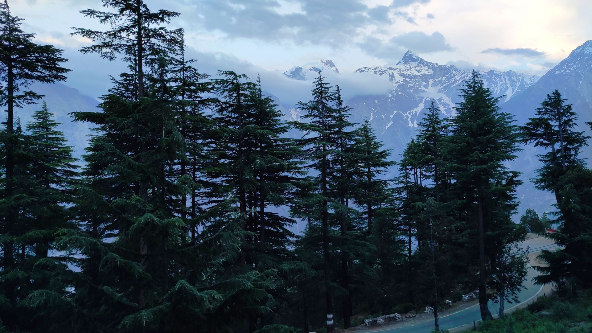 View of Kalpa Kinnaur Mountains