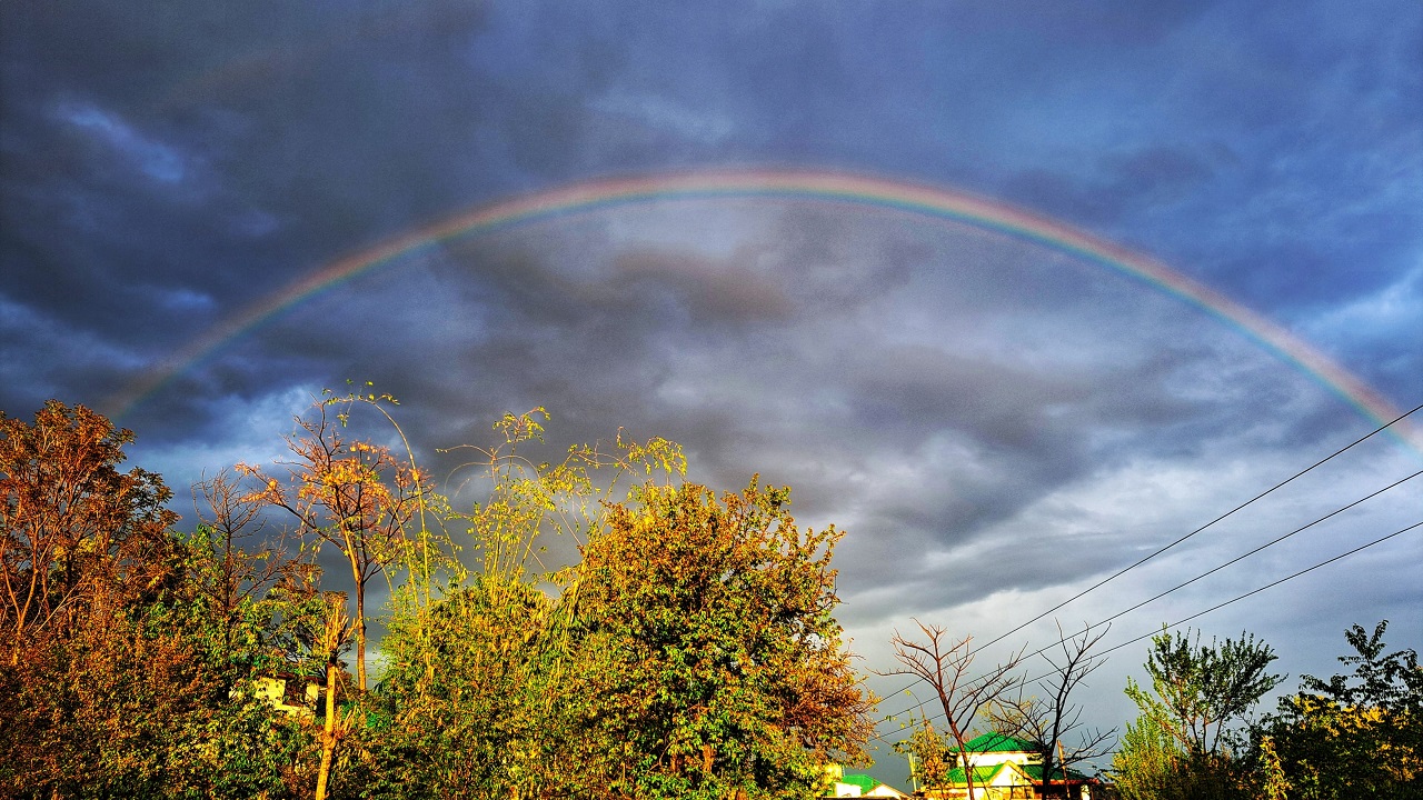 Rainbow view from Palampur