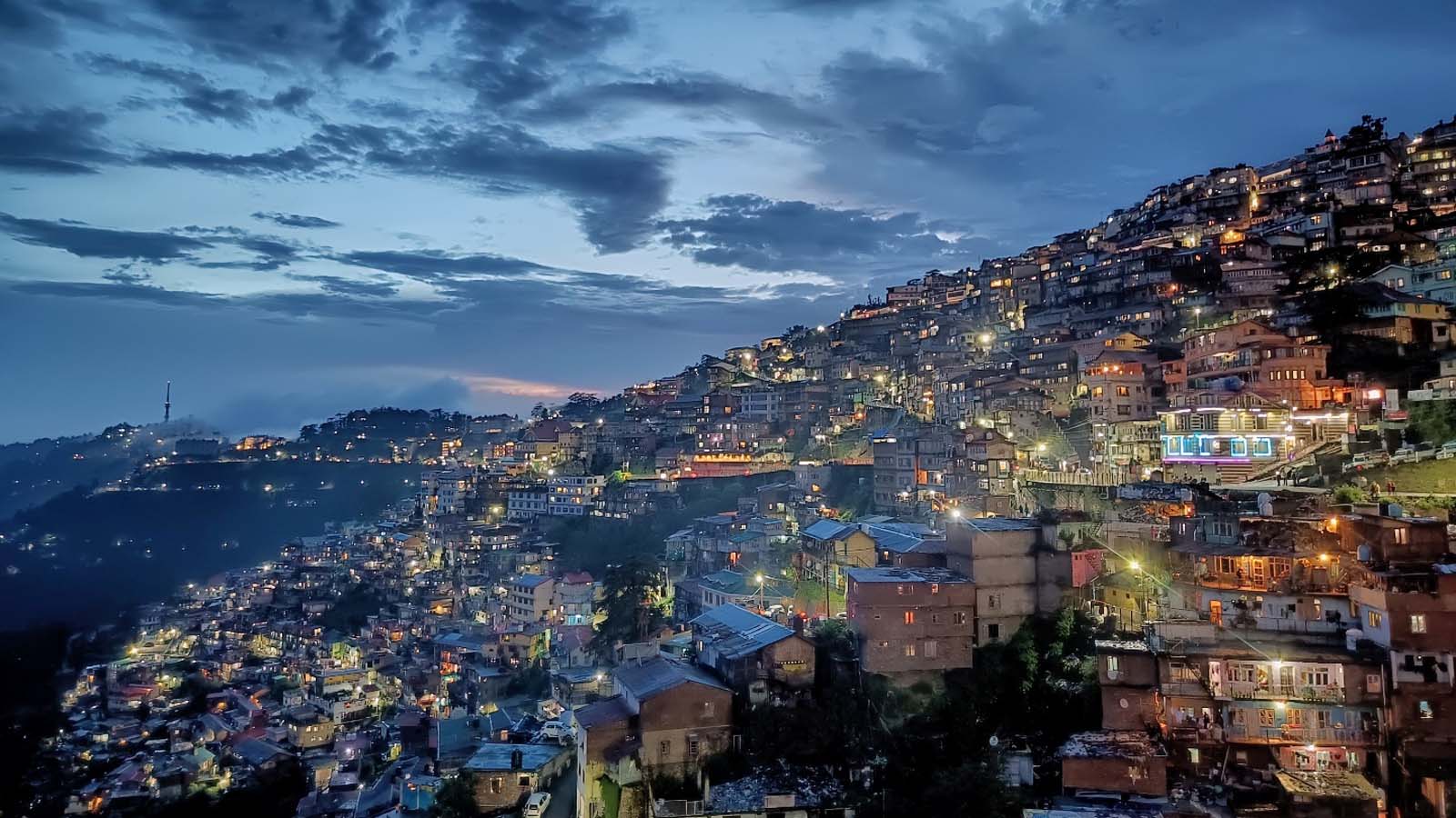EVENING VIEW OF SHIMLA