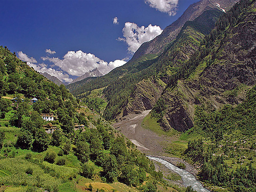 A VIEW OF SAICHU, PANGI, CHAMBA