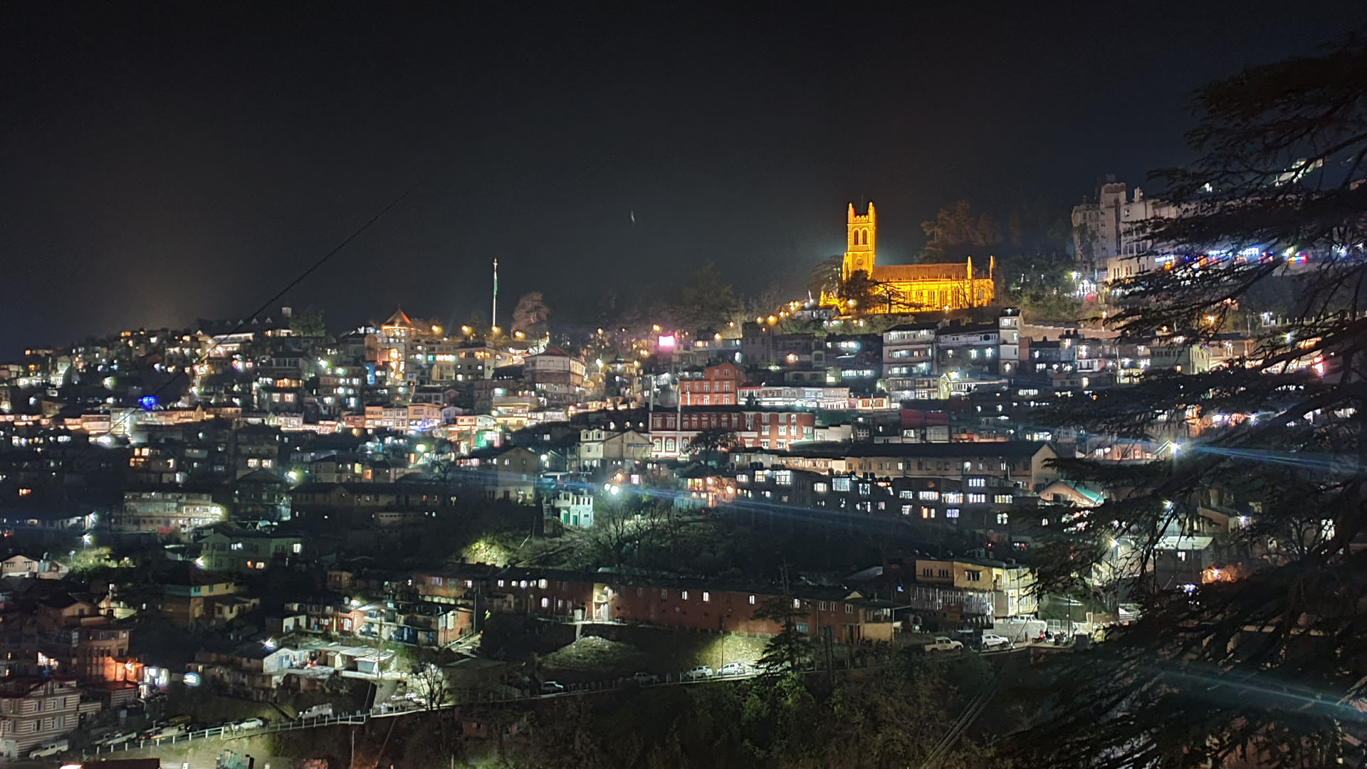 shimla night view