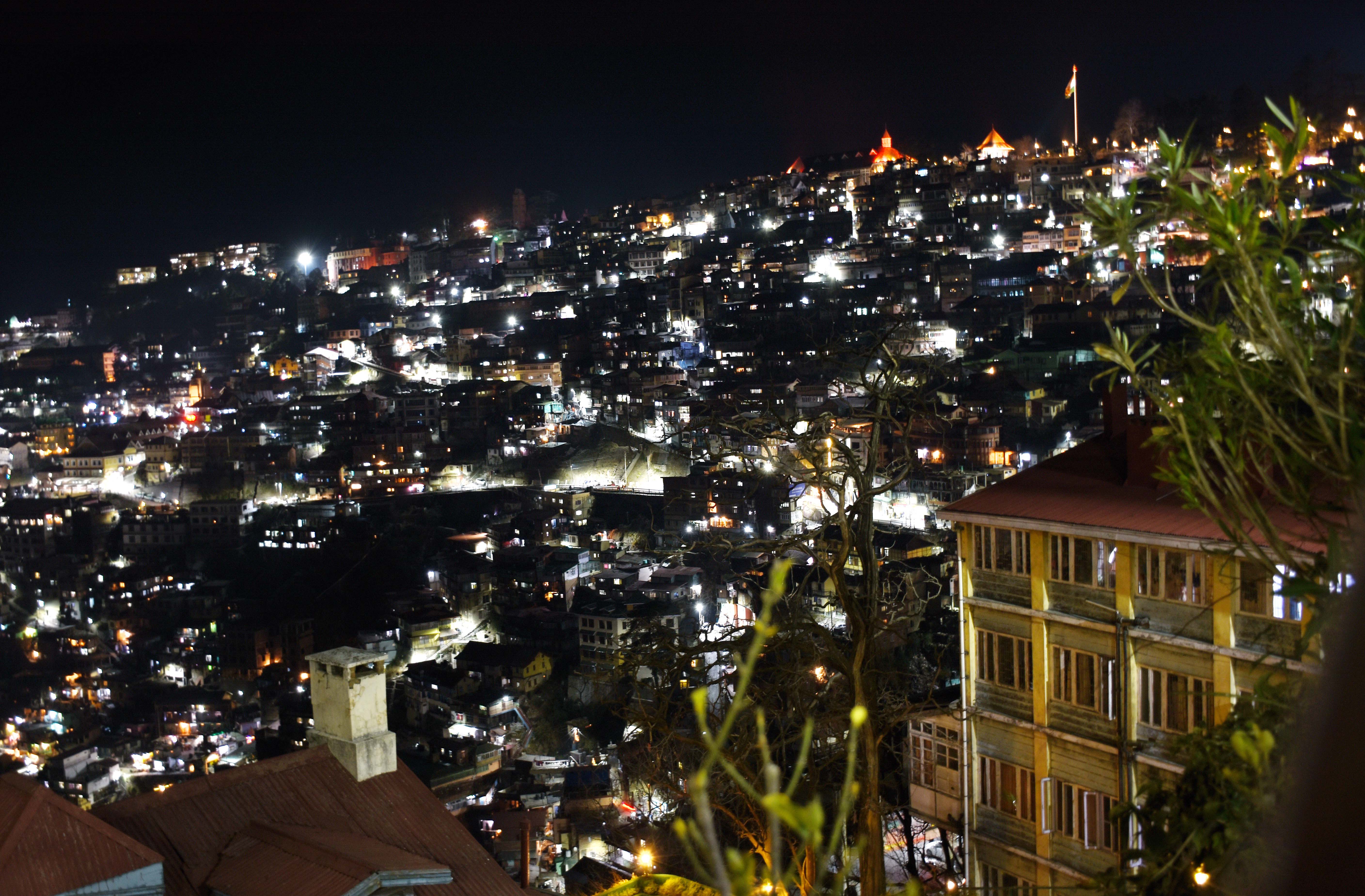 NIGHT VIEW OF SHIMLA