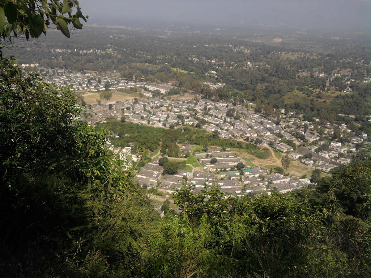 ARIAL VIEW OF BHAKRA BEAS MANAGEMENT BOARD COLONY, SUNDERNAGAR, MANDI