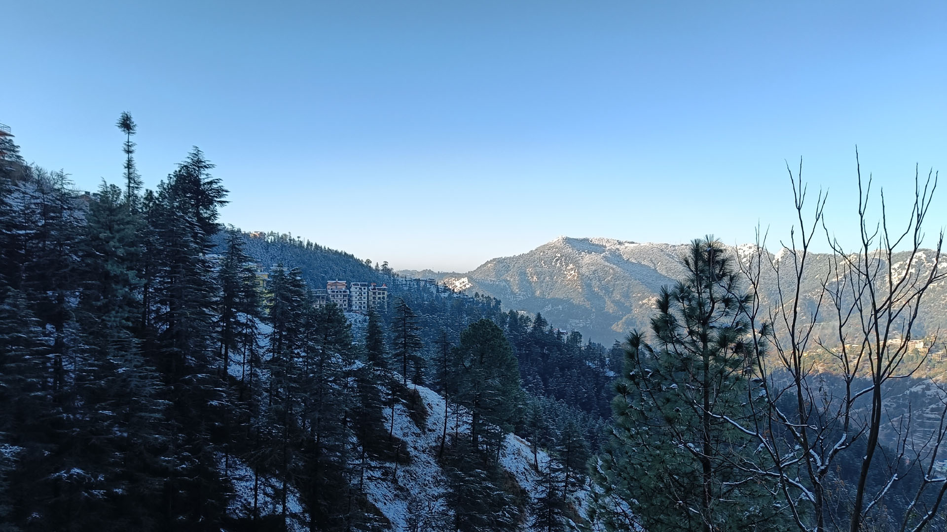 Snow covered Shimla View