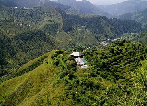 A BEAUTIFUL VIEW OF VILLAGE KATAULA FROM KANDHI, MANDI