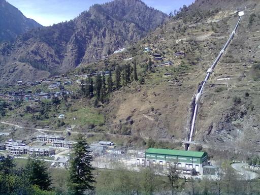A BEAUTIFUL VIEW OF MALANA HYDRO ELECTRIC POWER PLANT