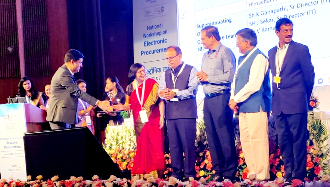 Award for Recognition of Exemplary Contribution in Proliferation of GePNIC (eProcurement)