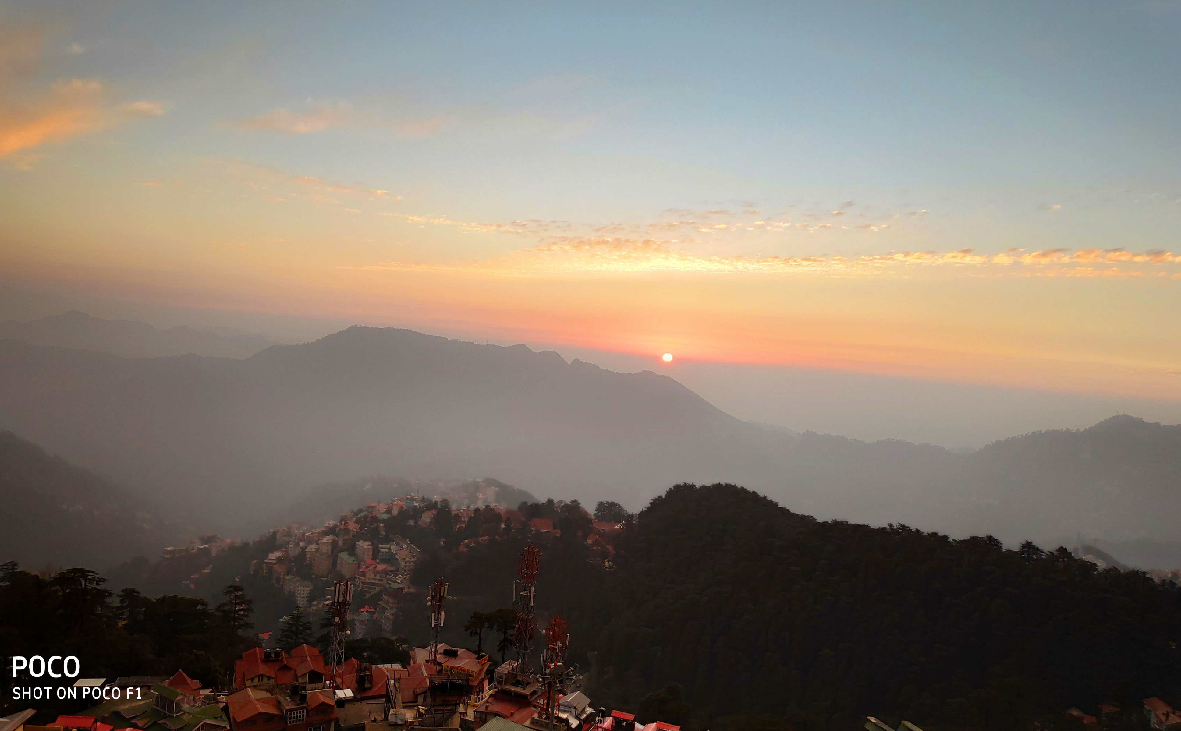 SUNSET FROM SHIMLA EAST